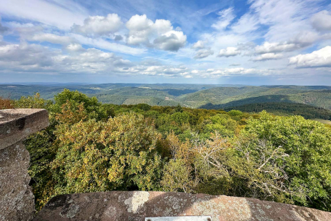 Blick vom Katzenbuckel in den Odenwald